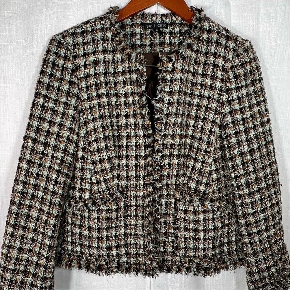 Boho Chic Tweed Style Jacket - Picture 2 of 10